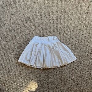 White Pleated Tennis Skirt